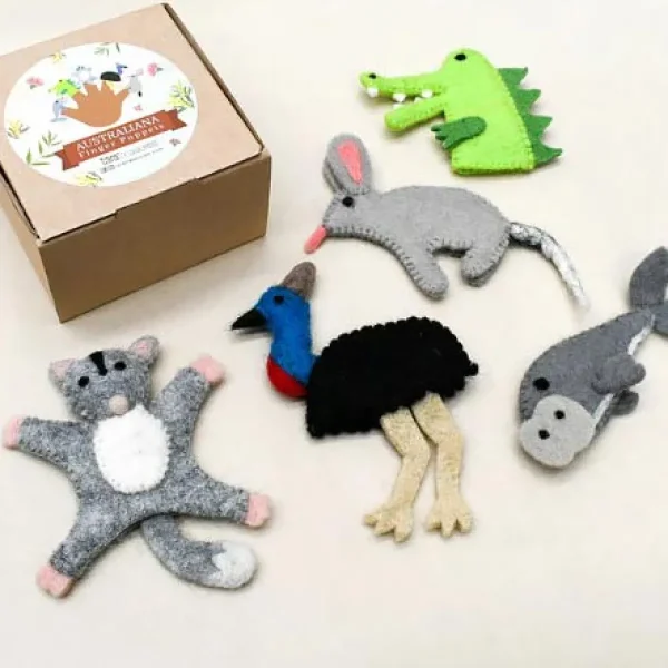 Australian Geographic Puppets-Australian animals C - Finger Puppet Set