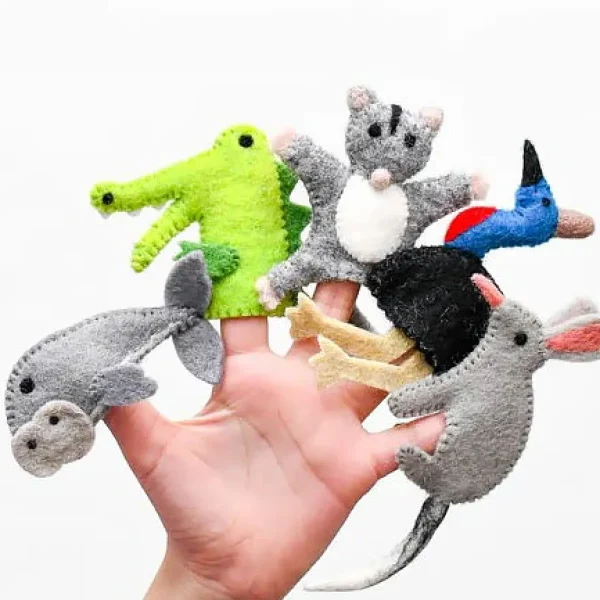 Australian Geographic Puppets-Australian animals C - Finger Puppet Set