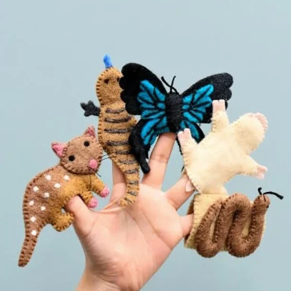 Australian Geographic Puppets-Australian Animals F - Finger Puppet Set