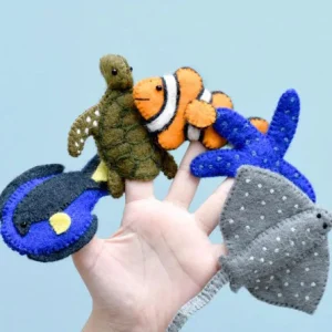 Australian Geographic Puppets-Australian Coral Reef Under the Sea - Finger Puppet Set