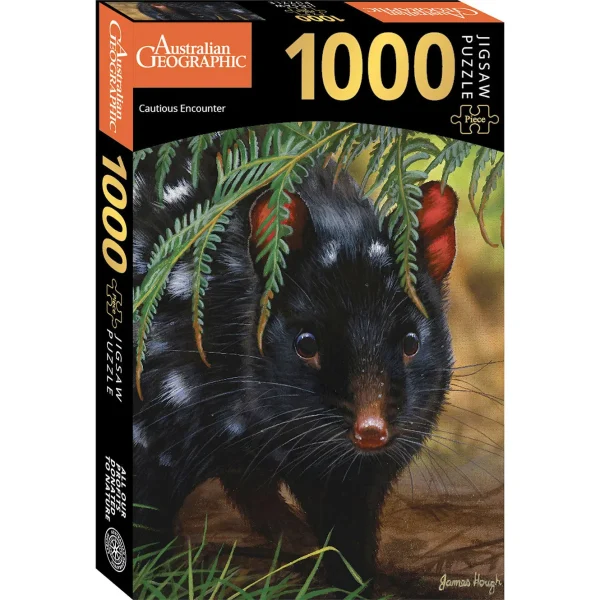 Australian Geographic Puzzles-1000 Piece Jigsaw: Cautious Encounter