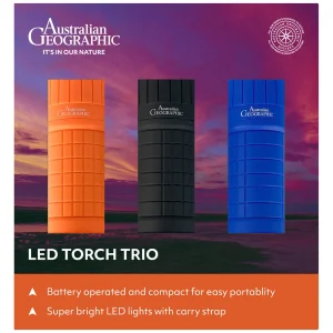 Australian Geographic Tech-LED Torch Trio