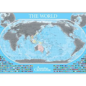 Australian Geographic Maps & Posters | Maps & Posters-World Scratch Map