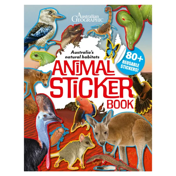 Kids Australian Geographic Activity Books | Animals & Nature-Australia's Natural Habitats Animal Sticker Book