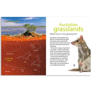 Kids Australian Geographic Activity Books | Animals & Nature-Australia's Natural Habitats Animal Sticker Book