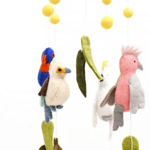 Australian Geographic Mobiles-Baby Cot Mobile Australian Birds