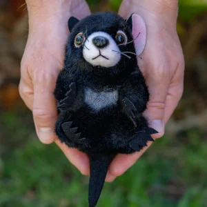 Australian Geographic Plush & Soft Toys | 0-24 Months-Baby Handfuls Tassie Devil Soft Toy