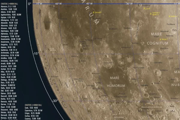 Australian Geographic Maps & Posters | Maps & Posters-Celestron Observer's Map of the Moon