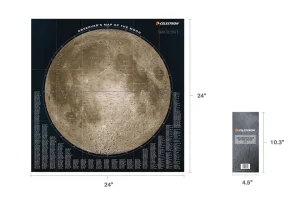 Australian Geographic Maps & Posters | Maps & Posters-Celestron Observer's Map of the Moon