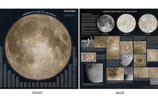 Australian Geographic Maps & Posters | Maps & Posters-Celestron Observer's Map of the Moon