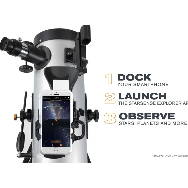 Australian Geographic Telescopes-Celestron Starsense Explorer™ LT 114AZ Smartphone App-Enabled Newtonian Reflector Telescope
