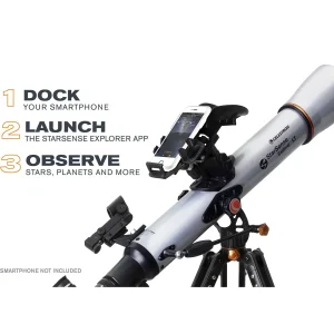 Australian Geographic Telescopes-Celestron Starsense Explorer™ lT 70AZ smartphone app-enabled refractor telescope