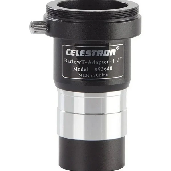 Australian Geographic Accessories-Celestron Universal Barlow and T-Adapter - 1.25"