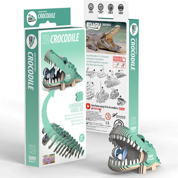 Australian Geographic Puzzles | 5-7 Years-Crocodile 3D Puzzle - by EUGY