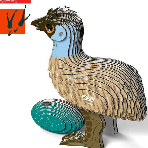 Australian Geographic Puzzles | 5-7 Years-Emu 3D Puzzle - by EUGY