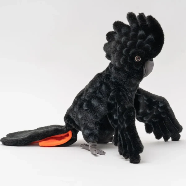 Australian Geographic Plush & Soft Toys | 0-24 Months-Hansa Black Cockatoo Puppet