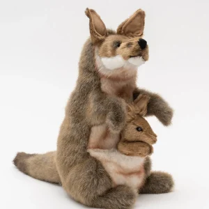 Australian Geographic Plush & Soft Toys | 0-24 Months-Hansa Kangaroo And Joey Puppet