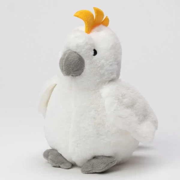 Australian Geographic Plush & Soft Toys | 0-24 Months-Kiara Cockatoo Plush Toy - 20cm