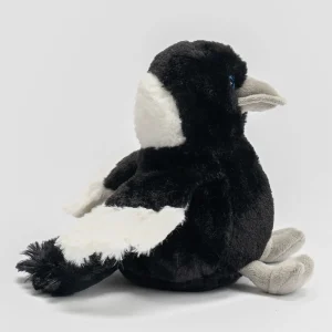 Australian Geographic Plush & Soft Toys | 0-24 Months-Melba Magpie Plush Toy - 20cm