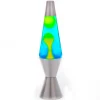 Australian Geographic 8+ Years | Lights-Retro Silver Lava Lamp with Blue and Yellow Wax - 37cm