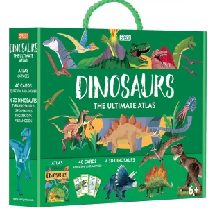 Australian Geographic 8+ Years | 5-7 Years-Sassi Dinosaurs Ultimate Atlas