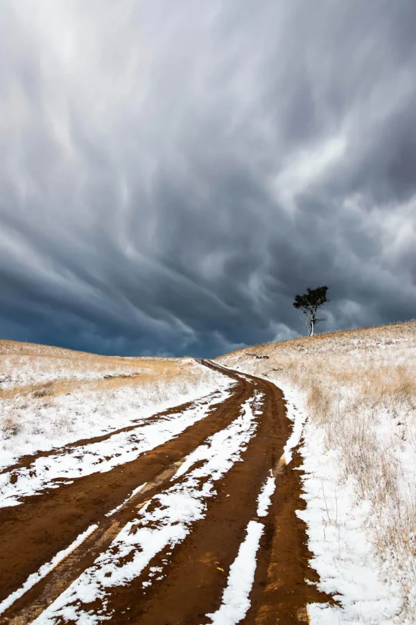 Australian Geographic Photography Prints-Snow Road' by Charles Davis