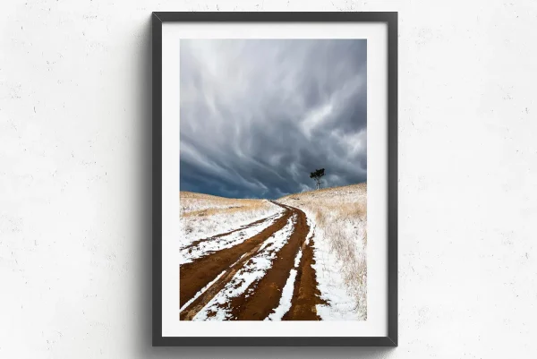 Australian Geographic Photography Prints-Snow Road' by Charles Davis