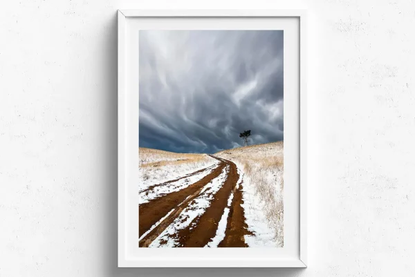 Australian Geographic Photography Prints-Snow Road' by Charles Davis