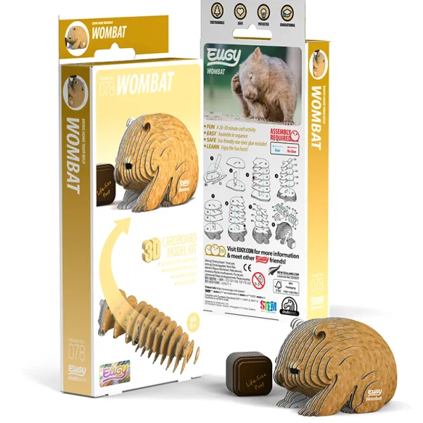 Australian Geographic Puzzles | 5-7 Years-Wombat 3D Puzzle - by EUGY